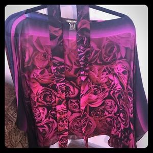 Roberto Cavalli multicolored light and wavy top